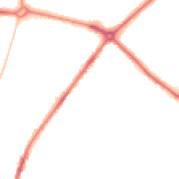 Night-time road noise heatmap for NR3 4EN