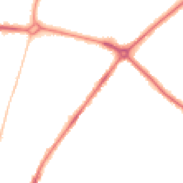 Night-time road noise heatmap for NR3 4ER