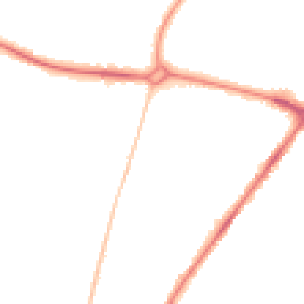Night-time road noise heatmap for NR3 4HE