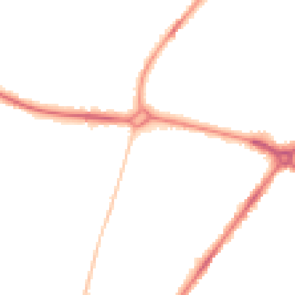 Night-time road noise heatmap for NR3 4HH