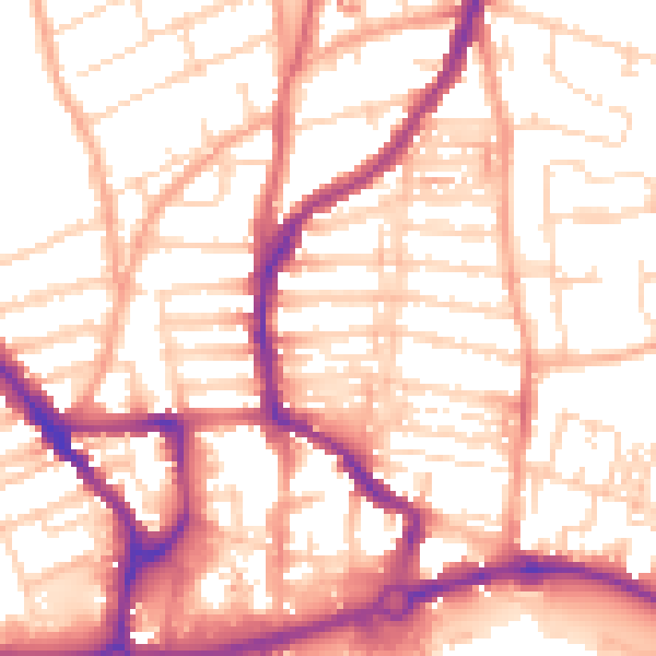 Daytime road noise heatmap for NR3 4PN