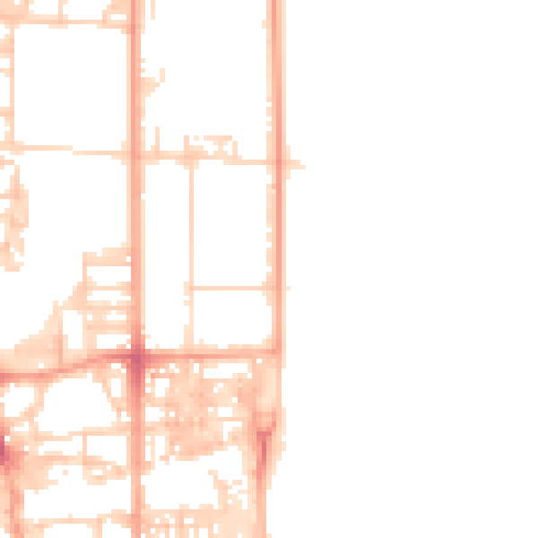 Daytime road noise heatmap for NR30 1AE