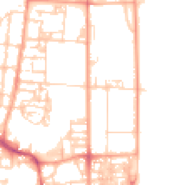 Daytime road noise heatmap for NR30 1AJ