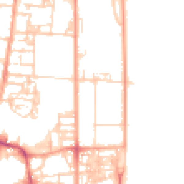 Daytime road noise heatmap for NR30 1AS