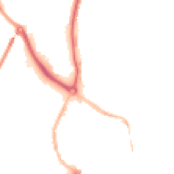 Night-time road noise heatmap for NR30 1BF