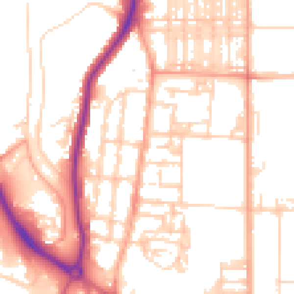 Daytime road noise heatmap for NR30 1BY