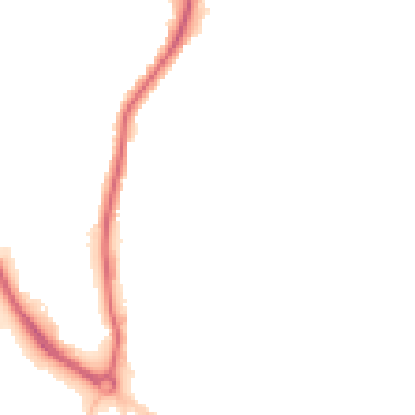 Night-time road noise heatmap for NR30 1BY