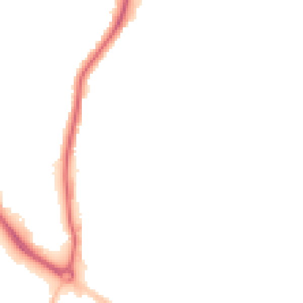 Night-time road noise heatmap for NR30 1BZ