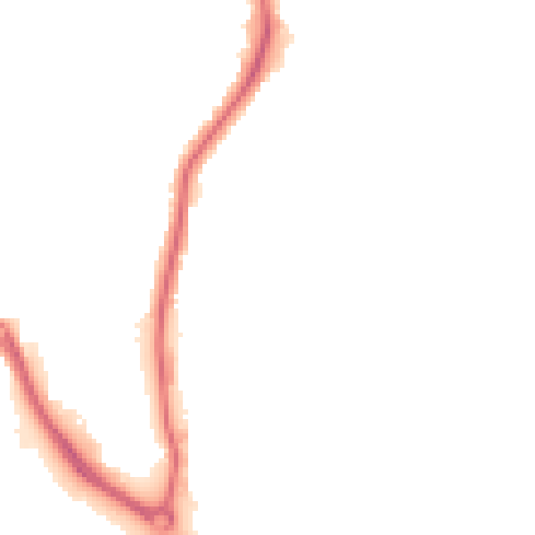 Night-time road noise heatmap for NR30 1DD
