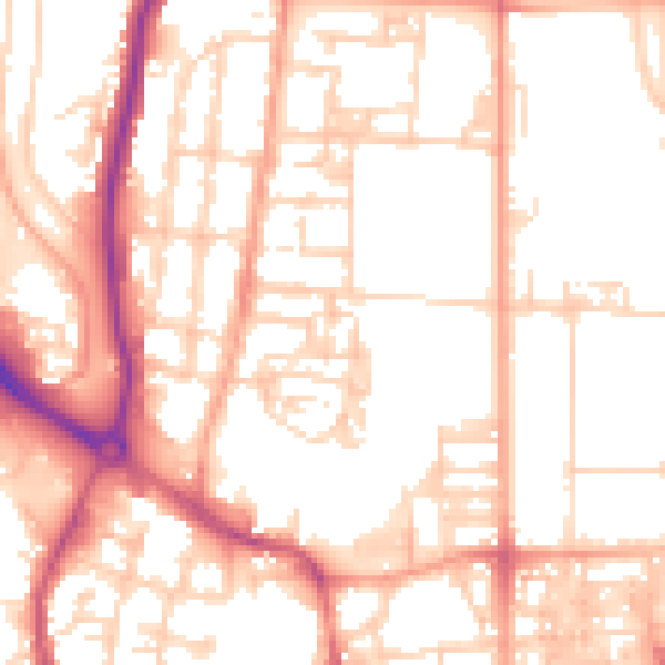 Daytime road noise heatmap for NR30 1DG