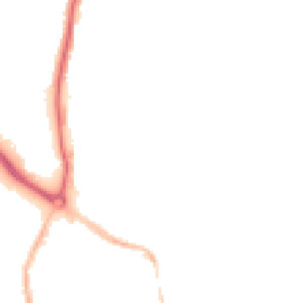 Night-time road noise heatmap for NR30 1DQ