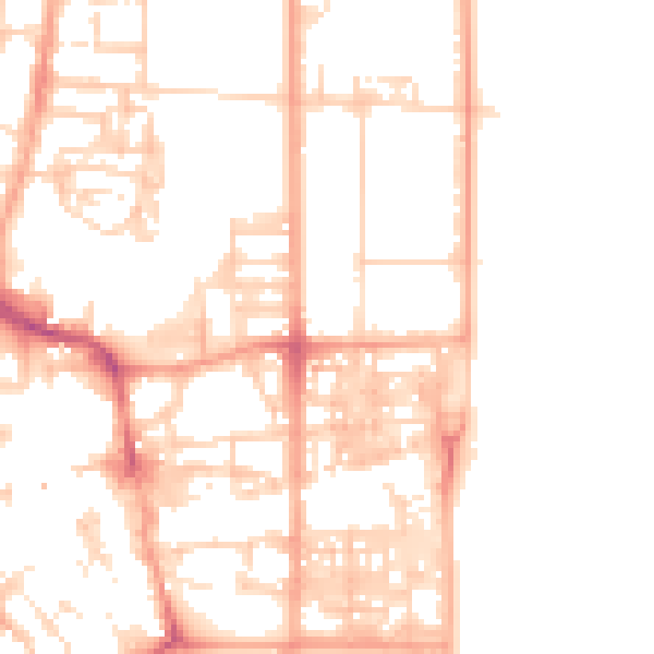 Daytime road noise heatmap for NR30 1DU