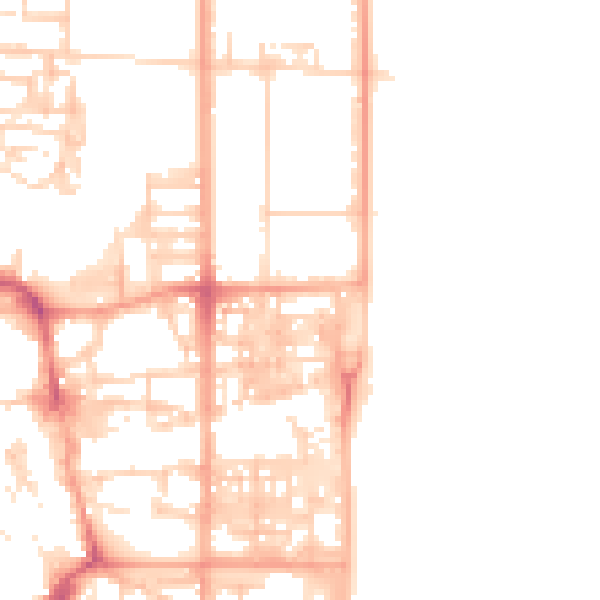 Daytime road noise heatmap for NR30 1DY