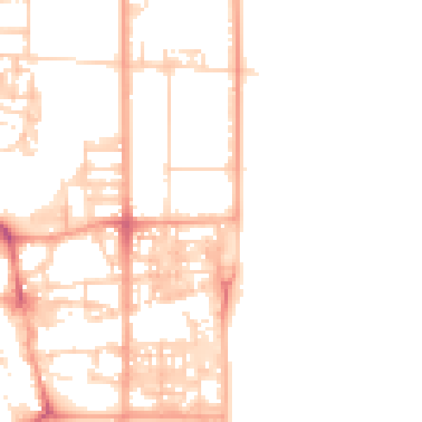 Daytime road noise heatmap for NR30 1DZ