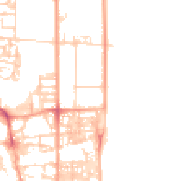 Daytime road noise heatmap for NR30 1EE