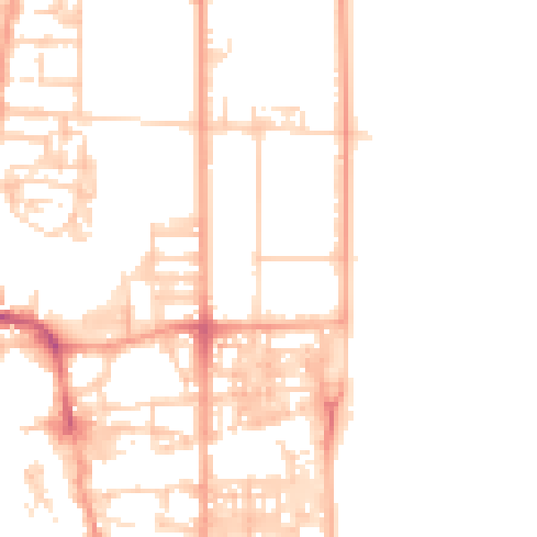 Daytime road noise heatmap for NR30 1EL