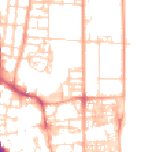 Daytime road noise heatmap for NR30 1EP