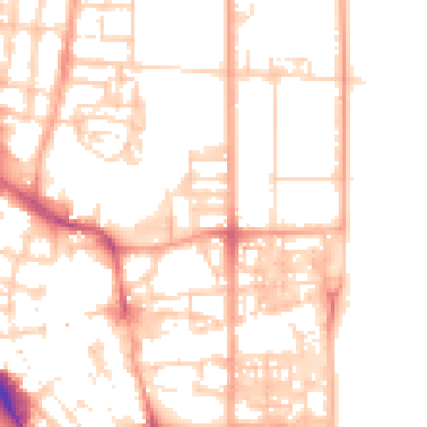 Daytime road noise heatmap for NR30 1ES