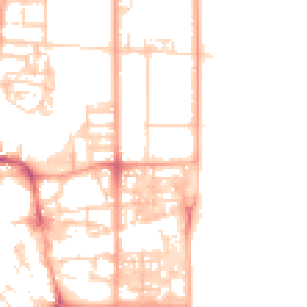 Daytime road noise heatmap for NR30 1GA