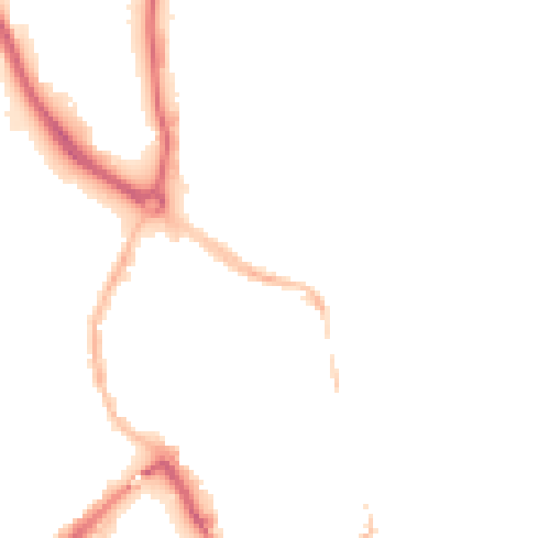 Night-time road noise heatmap for NR30 1NS