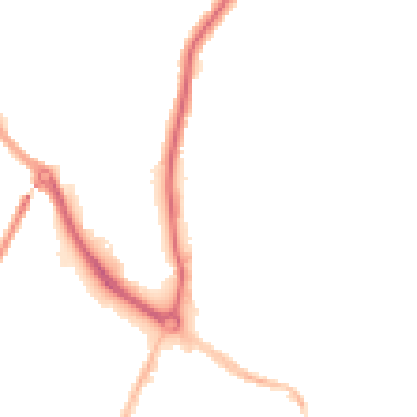 Night-time road noise heatmap for NR30 1QL