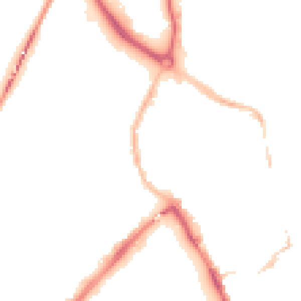 Night-time road noise heatmap for NR30 1RP