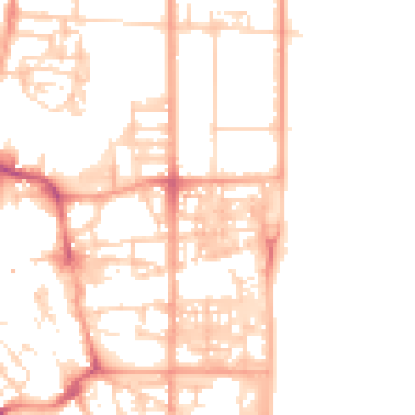 Daytime road noise heatmap for NR30 2AR
