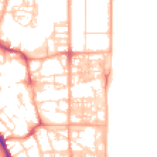 Daytime road noise heatmap for NR30 2DF
