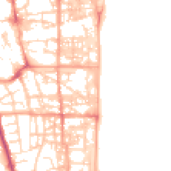 Daytime road noise heatmap for NR30 2EX