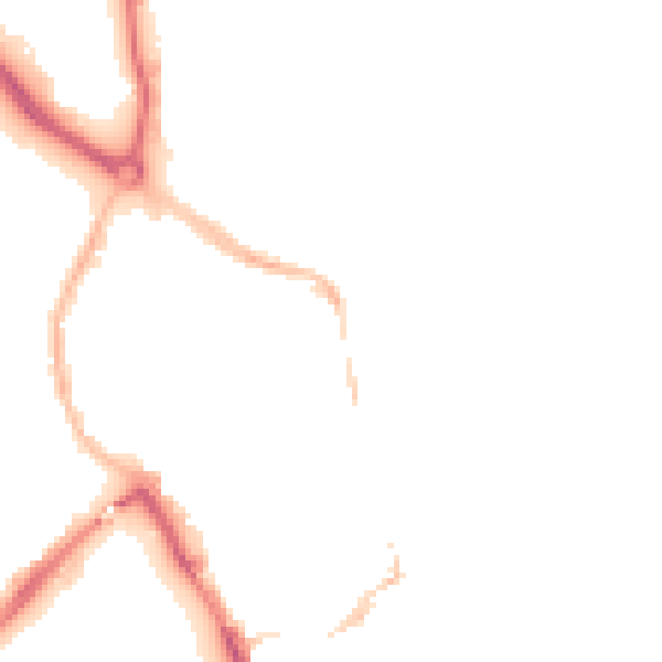 Night-time road noise heatmap for NR30 2HH