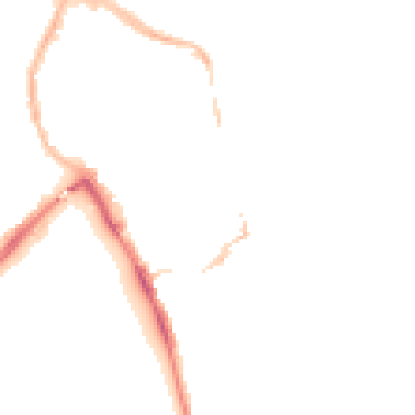 Night-time road noise heatmap for NR30 2HL