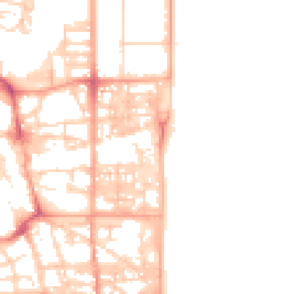 Daytime road noise heatmap for NR30 2HQ