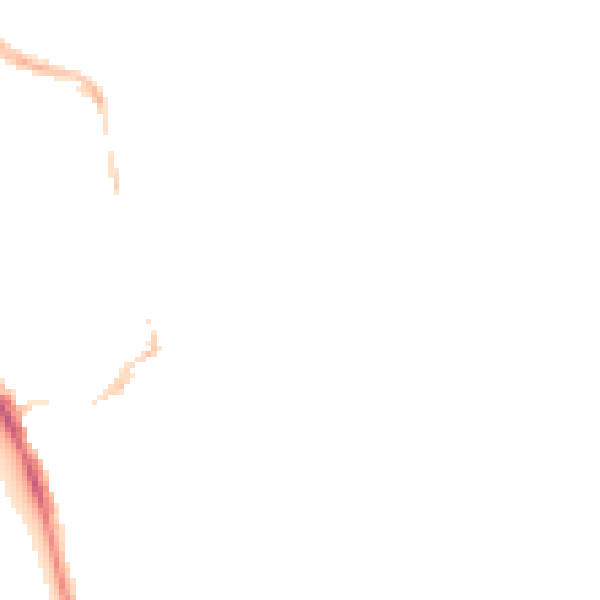 Night-time road noise heatmap for NR30 2JH