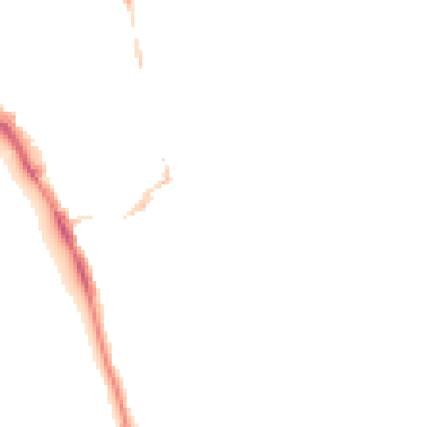 Night-time road noise heatmap for NR30 2JS