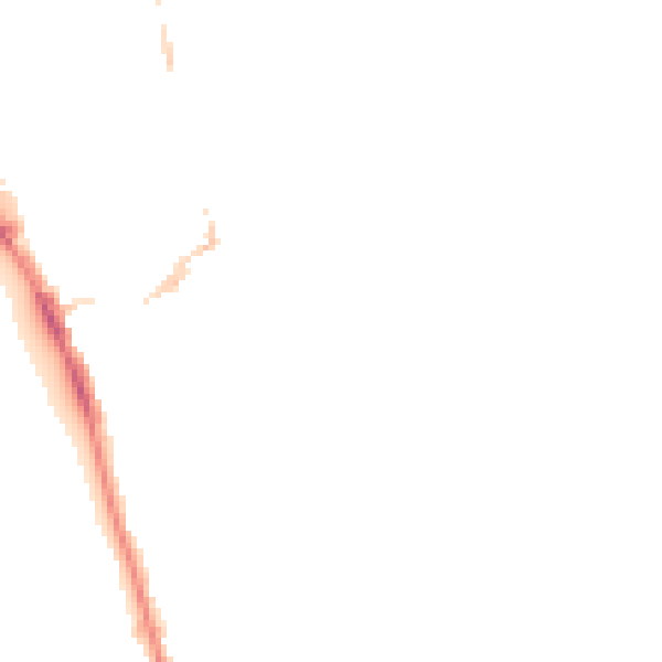 Night-time road noise heatmap for NR30 2JY
