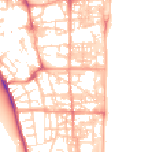 Daytime road noise heatmap for NR30 2LG