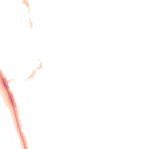 Night-time road noise heatmap for NR30 2LG