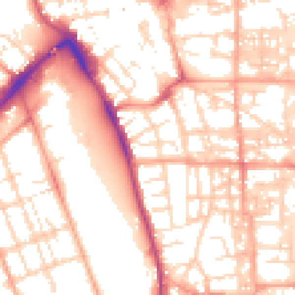 Daytime road noise heatmap for NR30 2SB