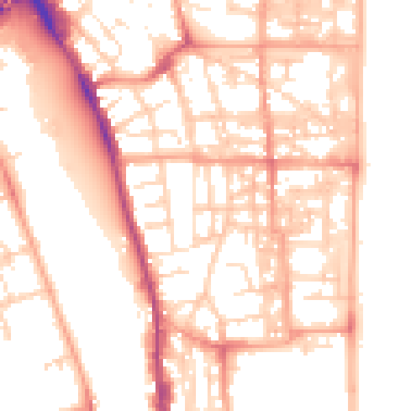 Daytime road noise heatmap for NR30 3BU