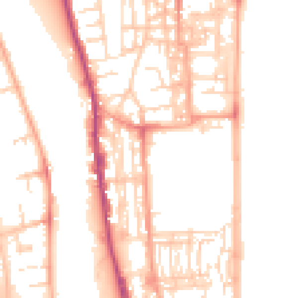 Daytime road noise heatmap for NR30 3DG