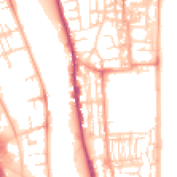 Daytime road noise heatmap for NR30 3DN