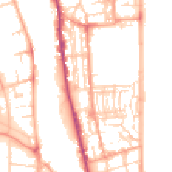 Daytime road noise heatmap for NR30 3DR