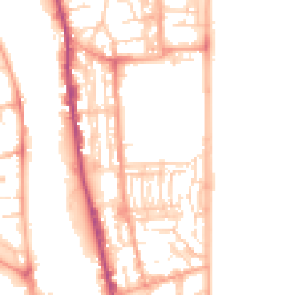Daytime road noise heatmap for NR30 3DT