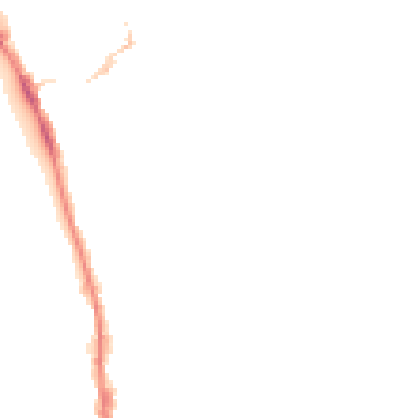 Night-time road noise heatmap for NR30 3HE