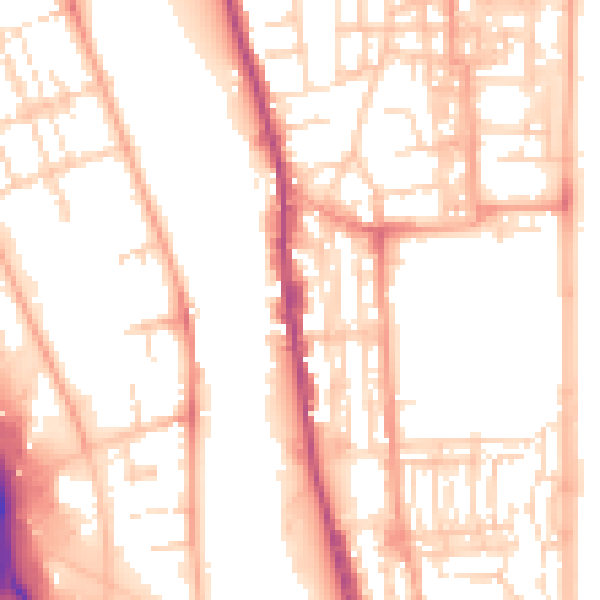 Daytime road noise heatmap for NR30 3LJ