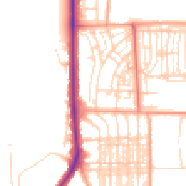 Daytime road noise heatmap for NR30 4AE