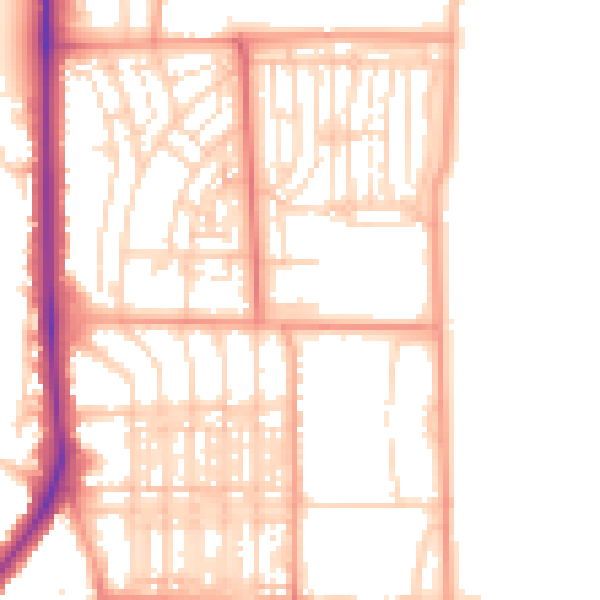 Daytime road noise heatmap for NR30 4BS