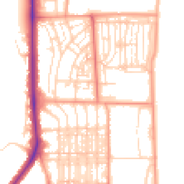 Daytime road noise heatmap for NR30 4BT