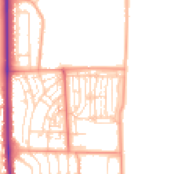 Daytime road noise heatmap for NR30 4HQ