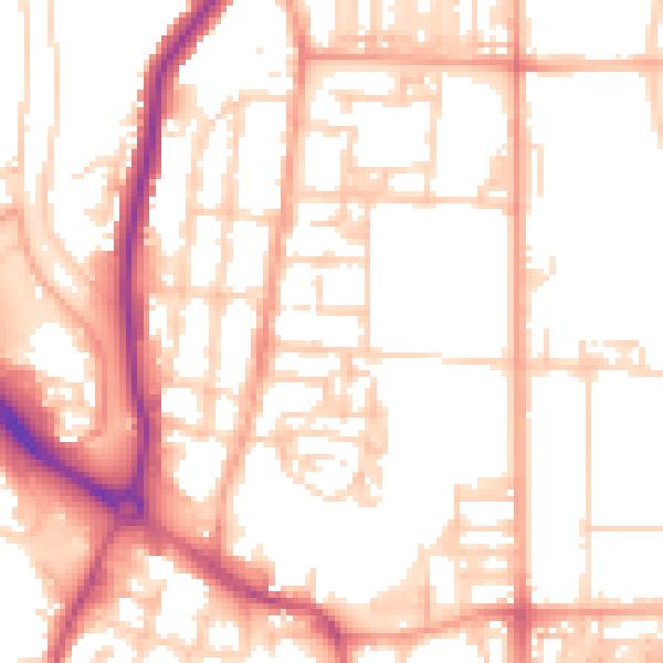 Daytime road noise heatmap for NR30 4HR